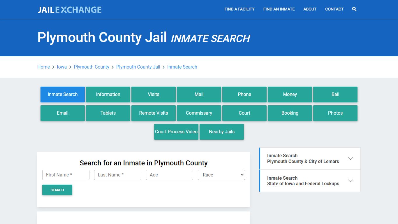 Plymouth County Jail, IA Inmate Search: Roster & Mugshots