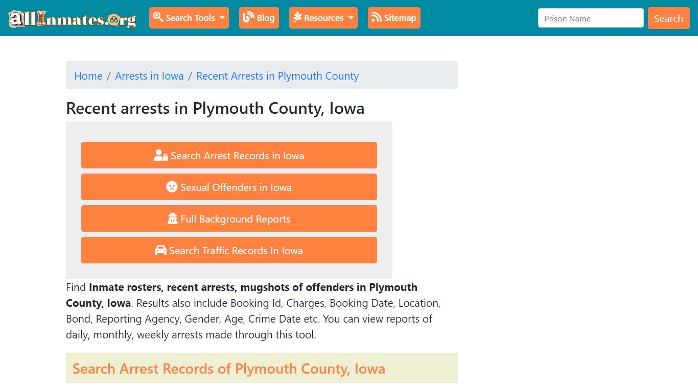 Recent arrests in Plymouth County, Iowa | Mugshots, Rosters, Inmates ...